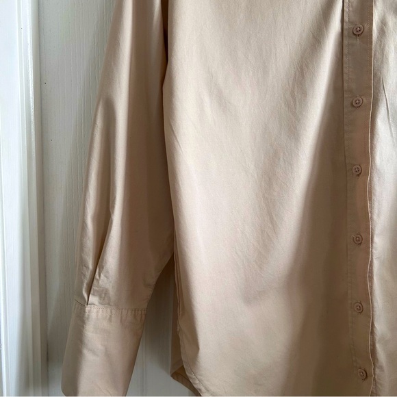 Dynamite Beige Long Sleeve Shirt Size Large - Picture 4 of 6